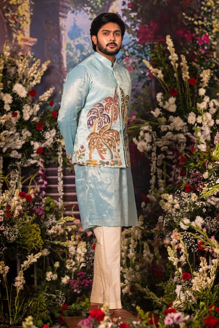 Aindhri By Mahitha Designer Nehru Jacket Set 