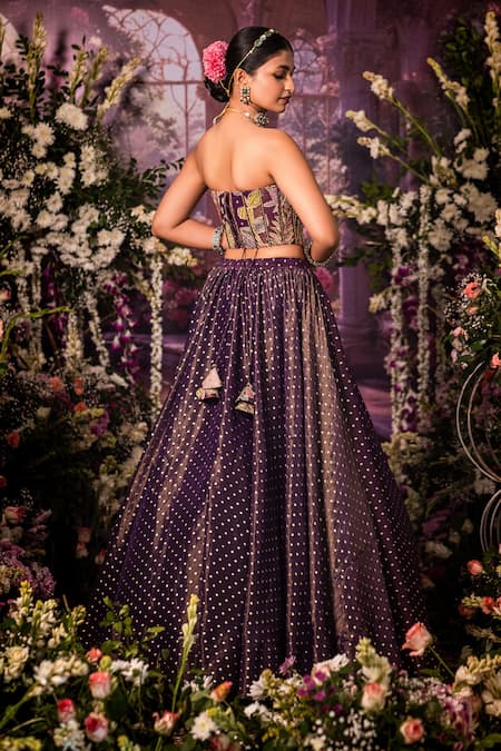 Aindhri By Mahitha Designer Fusion Lehenga Set 