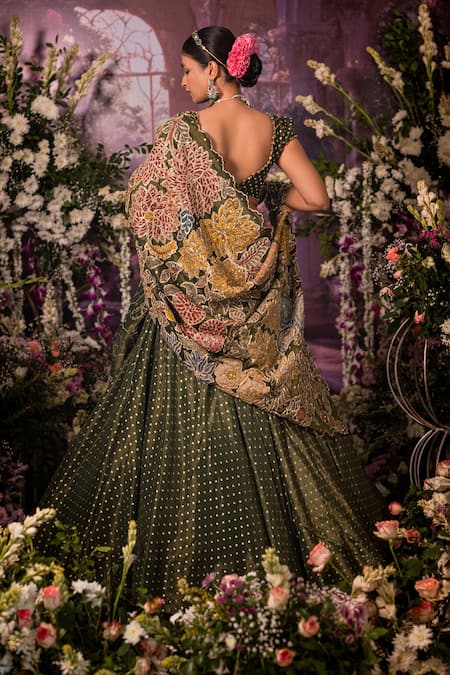 Aindhri By Mahitha Embroidered Classic Lehenga Set 