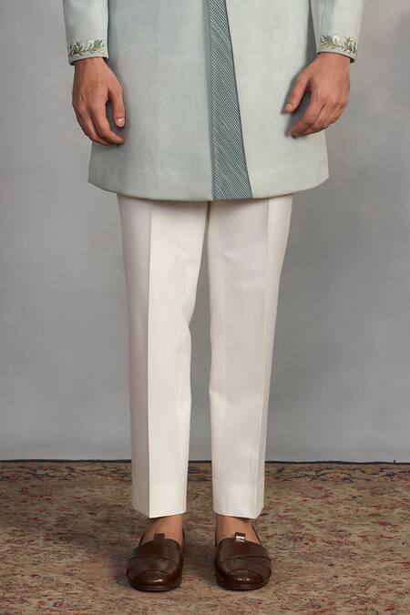 Gargee Designers Green Polyester, Viscose Embroidery Mint Indowestern Sherwani Set Online at Aza Fashions Gargee Designers_Green Polyester, Viscose Embroidery Mint Indowestern Sherwani Set _Online_at_Aza_Fashions