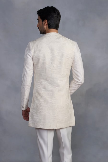 Gargee Designers Chakori Off-White Indowestern Set 