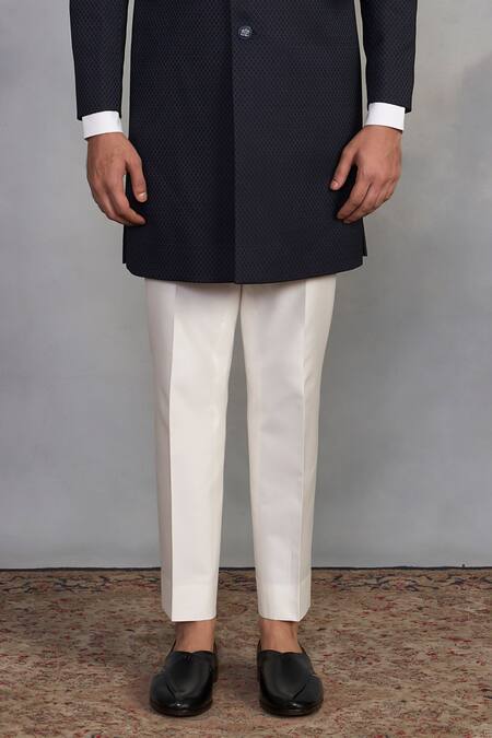 Shop_Gargee Designers_Blue Polyester Mehmaan Indowestern Set _Online_at_Aza_Fashions