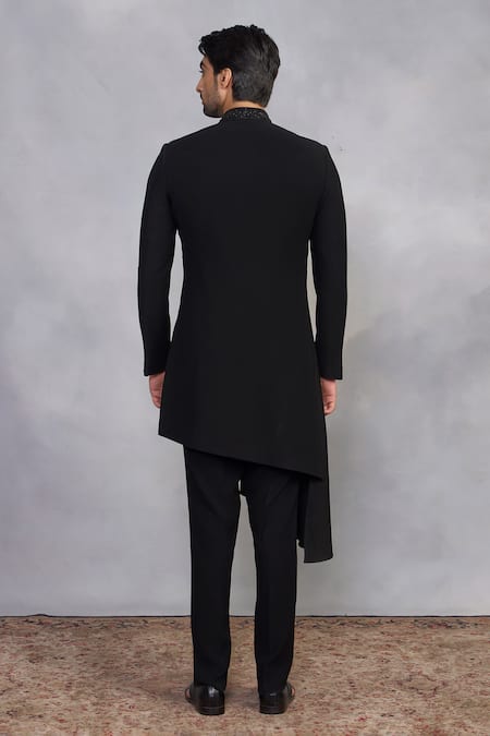 Gargee Designers Nazaakat Black Indowestern Set 