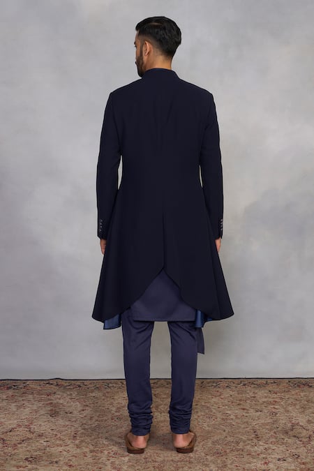 Gargee Designers Navy Indowestern Sherwani Set 