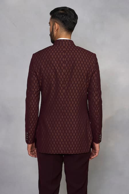 Gargee Designers Wine Rasiya Jodhpuri Set 