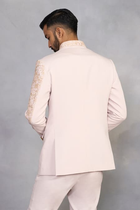 Gargee Designers Mehtab Peach Jodhpuri Set 