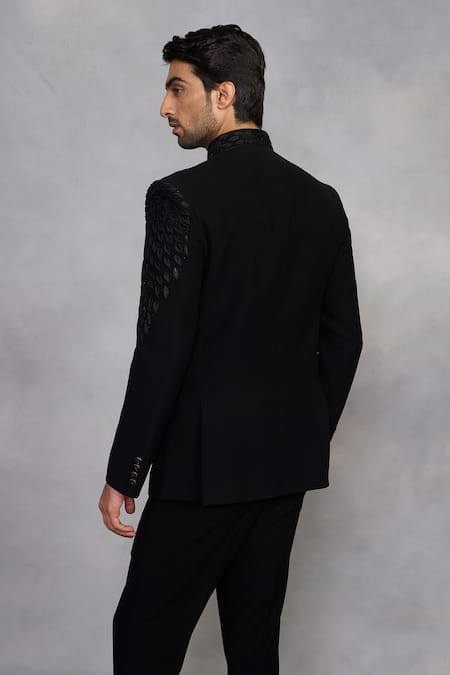Gargee Designers Zubair Black Jodhpuri Set 