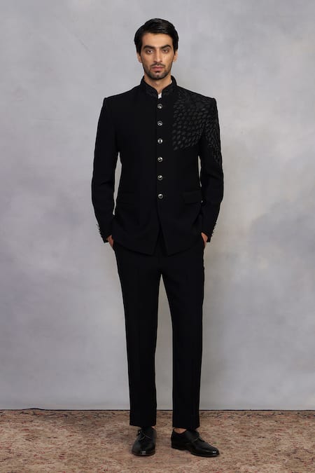 Gargee Designers Zubair Black Jodhpuri Set 