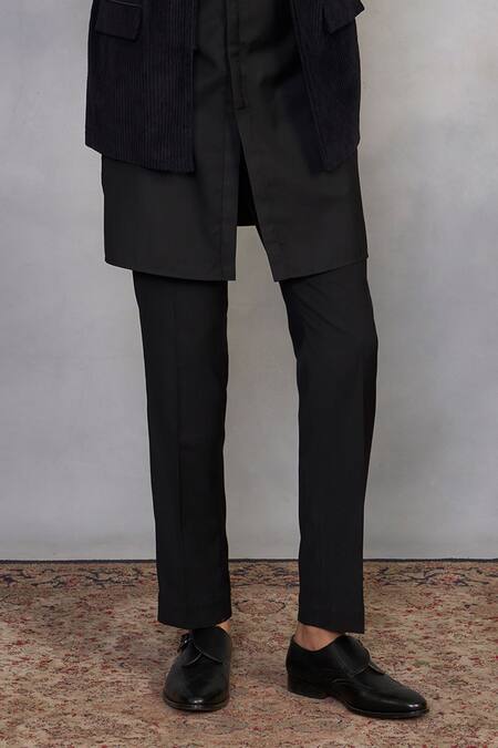 Buy Gargee Designers Black , Satin, Corduroy, Suede Embroidery Stylized Jodhpuri Set Buy_Gargee Designers_Black , Satin, Corduroy, Suede Embroidery Stylized Jodhpuri Set