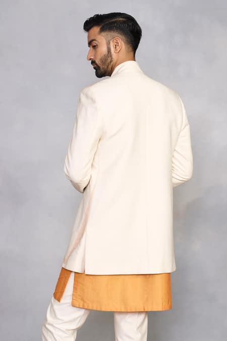 Gargee Designers Nazara Turmeric Indowestern Set 