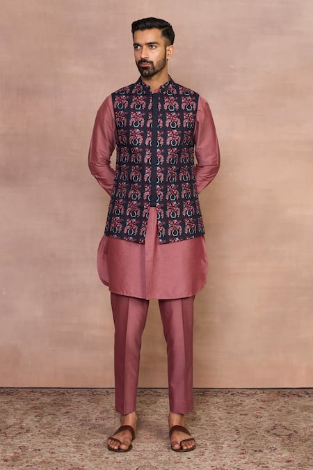 Gargee Designers Chhand Pink Bundi Set 