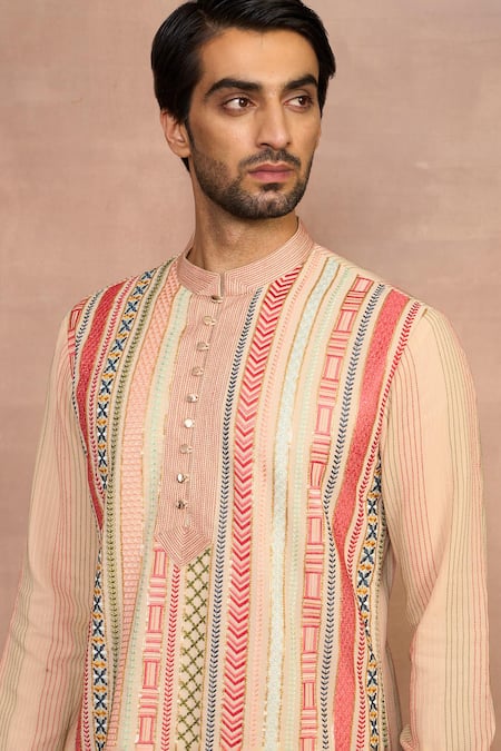 Gargee Designers Multi Color Viscose, Georgette Embroidery Multicolor Kurta Set at Aza Fashions Gargee Designers_Multi Color Viscose, Georgette Embroidery Multicolor Kurta Set _at_Aza_Fashions