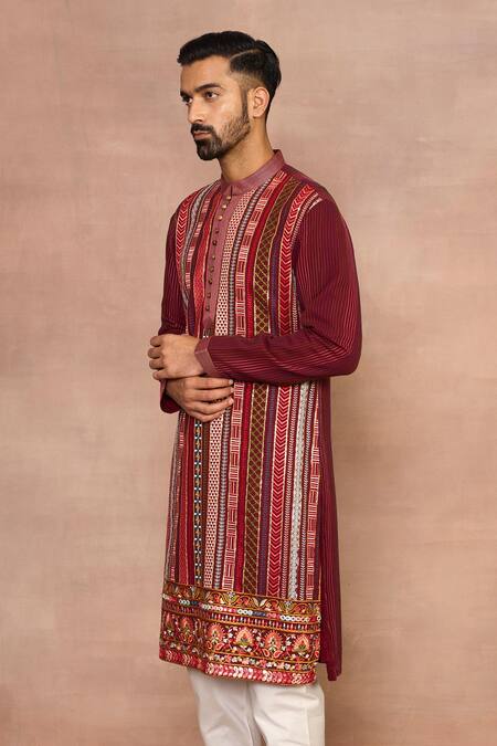 Gargee Designers Multi Color Viscose, Georgette Embroidery Shamsheer Multicolor Kurta Set Online at Aza Fashions Gargee Designers_Multi Color Viscose, Georgette Embroidery Shamsheer Multicolor Kurta Set _Online_at_Aza_Fashions