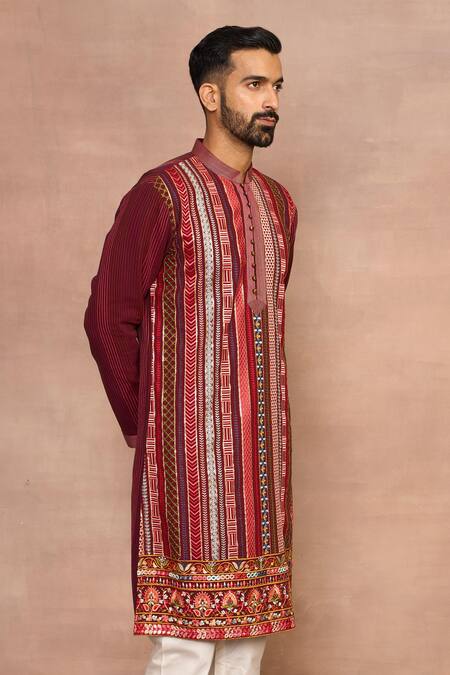 Buy Gargee Designers Multi Color Viscose, Georgette Embroidery Shamsheer Multicolor Kurta Set Online at Aza Fashions Buy_Gargee Designers_Multi Color Viscose, Georgette Embroidery Shamsheer Multicolor Kurta Set _Online_at_Aza_Fashions