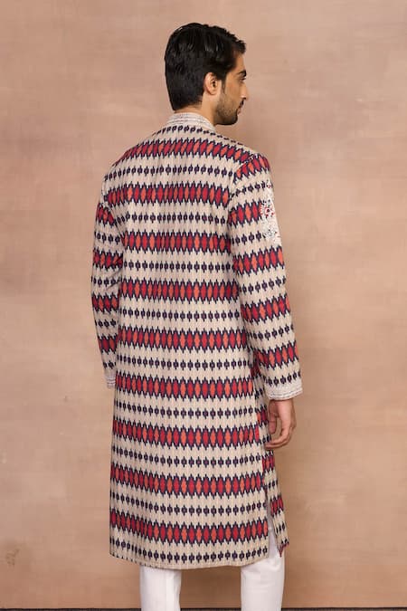 Gargee Designers Multicolor Ikat Kurta Set 