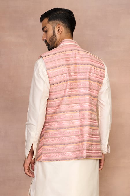 Gargee Designers Pink Bundi Dhoti Set 
