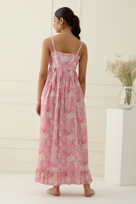 Musal Floral Print Maxi Dress 