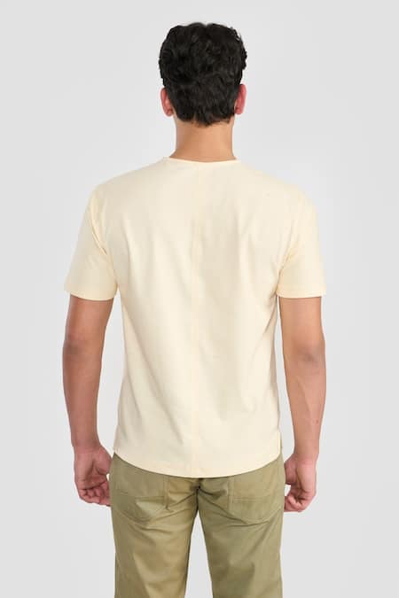 Perona Beige Designer T-shirt 