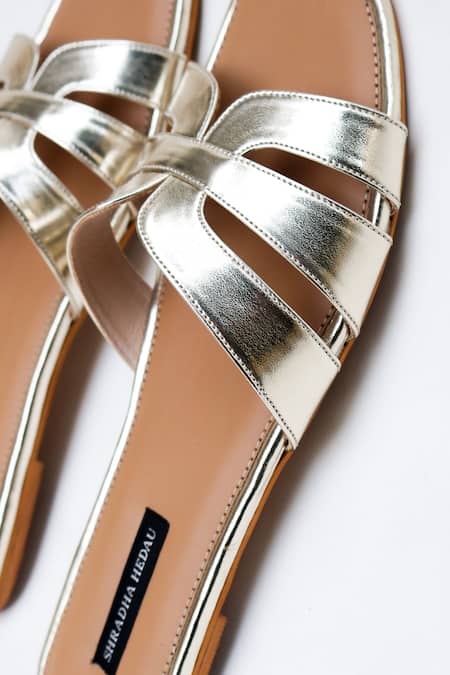 Shop_Shradha Hedau Footwear Couture_Beige Designer Aria Flats 