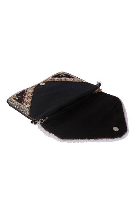 Nazaakat By Samara Singh_Multi Color Sequins, Beads Designer Handbag _Online_at_Aza_Fashions