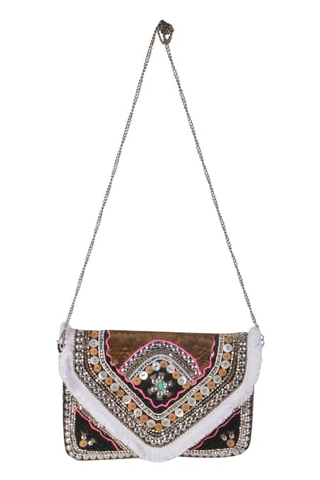 Nazaakat By Samara Singh Multi Color Designer Handbag 