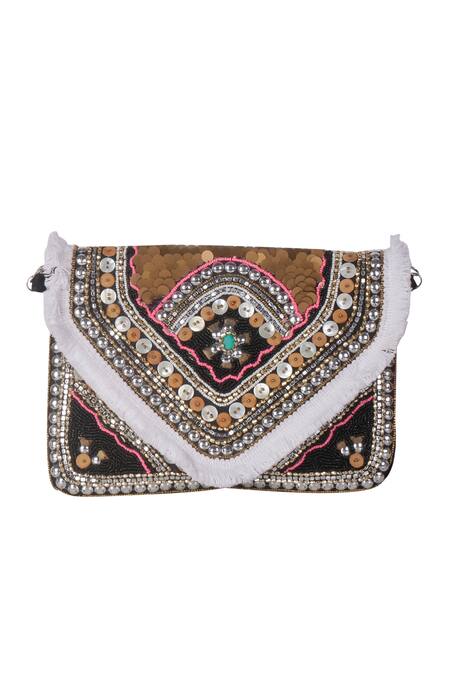 Shop_Nazaakat By Samara Singh_Multi Color Sequins, Beads Designer Handbag _Online_at_Aza_Fashions