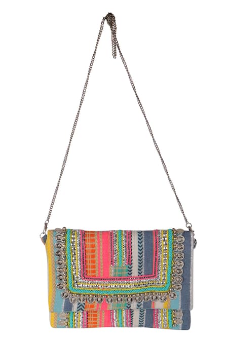 Nazaakat By Samara Singh Multi Color Designer Handbag 