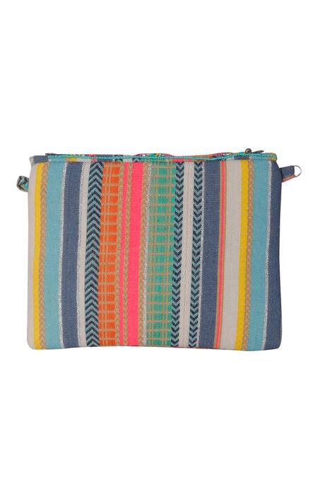 Buy_Nazaakat By Samara Singh_Multi Color Sequins, Embroidery Designer Handbag _Online_at_Aza_Fashions