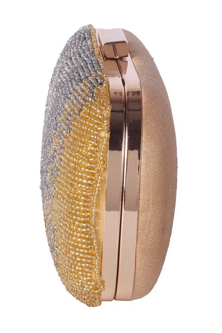 Shop_Nazaakat By Samara Singh_Multi Color Beads Designer Clutch With Detachable Sling _Online_at_Aza_Fashions