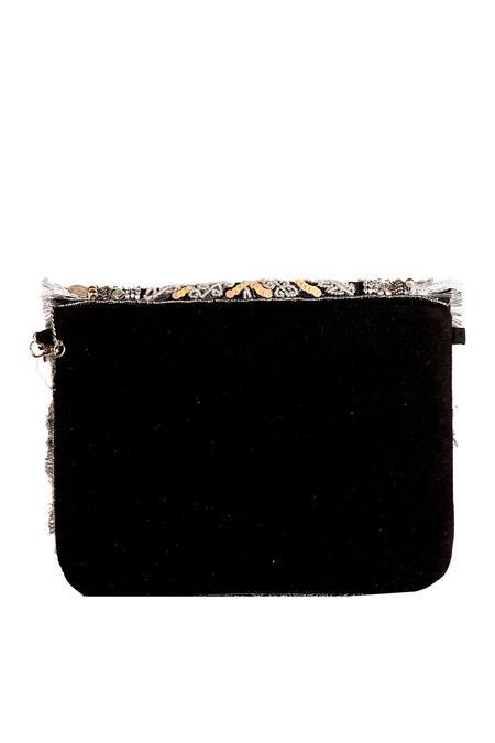 Buy_Nazaakat By Samara Singh_Multi Color Sequins, Studs Designer Handbag With Sling _Online_at_Aza_Fashions