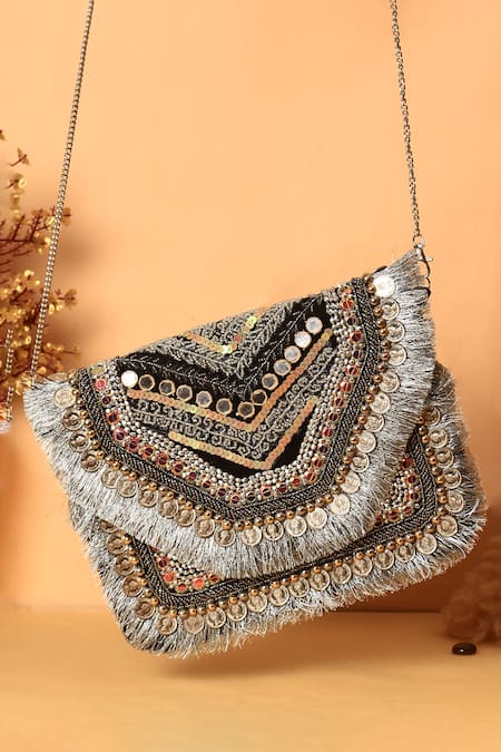 Samyukta Singhania Multi Color Designer Handbag With Sling 