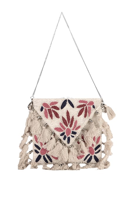 Nazaakat By Samara Singh Multi Color Designer Handbag With Sling 