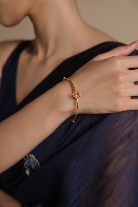 Buy_Grassroot By Anita Dongre_Blue Chanderi Tassels Indigo Slub Saree With Blouse_Online_at_Aza_Fashions