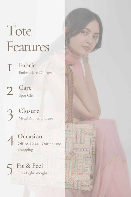Amyra_Multi Color Embroidery Cora Multicolor Tote Bag_Online_at_Aza_Fashions