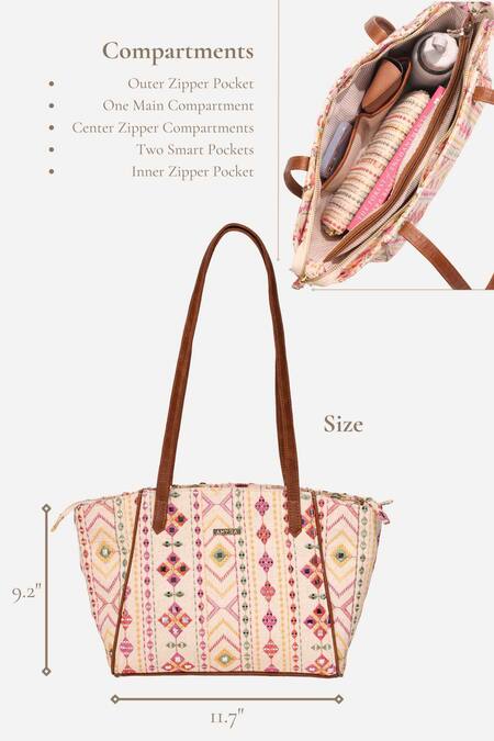 Shop_Amyra_Multi Color Embroidery Mirror Tote Bag _Online_at_Aza_Fashions