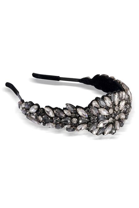 Buy_Hair Drama CO_Silver Crystals Rosemary Broad Headband 