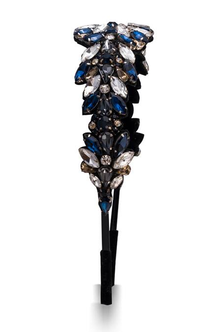 Shop_Hair Drama CO_Blue Crystals Designer Embellished Headband 