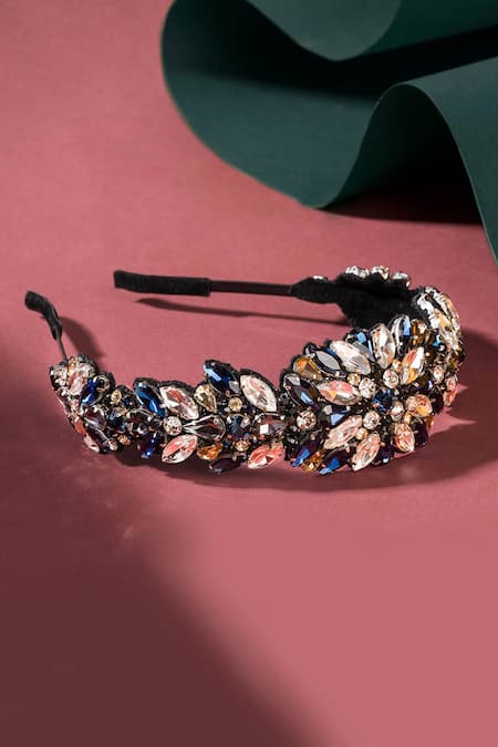 Hair Drama CO Designer Crystal Embellished Headband 