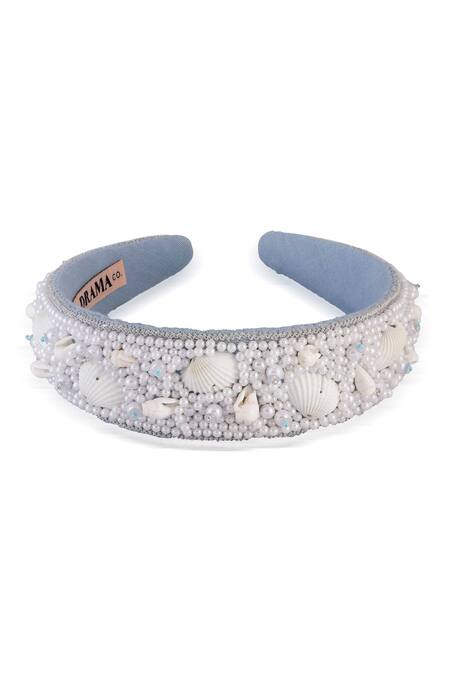 Shop_Hair Drama CO_Blue Pearls Shell And Flat Band 