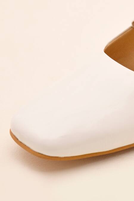 Shop_LA Fiza_White Patent Mary Jane Pumps_Online_at_Aza_Fashions