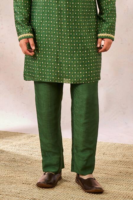 Buy_Masaba_Green Mulsilk Designer Kurta_Online_at_Aza_Fashions