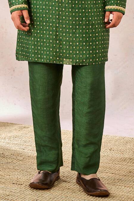 Masaba Green Silk Printed Kurta Set Online at Aza Fashions Masaba_Green Silk Printed Kurta Set _Online_at_Aza_Fashions