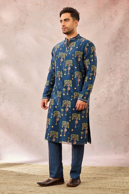 Masaba Tree Print Chanderi Kurta 