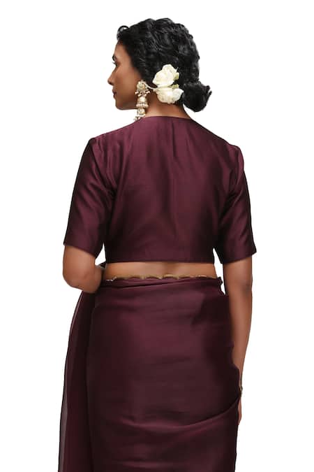 Mimamsaa Mangalya Organza Silk Saree & Blouse Set 