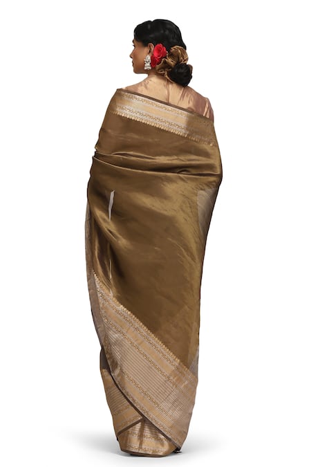Mimamsaa Prakruti Gold Tissue Silk Saree Set 