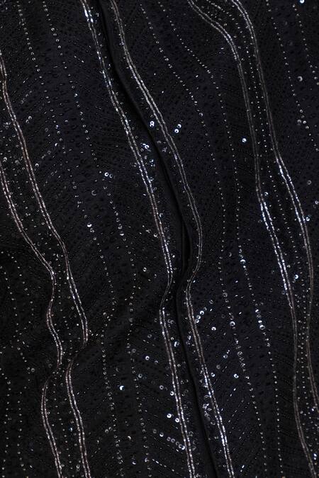 Smriti By Anju Agarwal Black Silk Sequins, Embroidery Designer Bandhgala And Pant Set Online at Aza Fashions Smriti By Anju Agarwal_Black Silk Sequins, Embroidery Designer Bandhgala And Pant Set _Online_at_Aza_Fashions