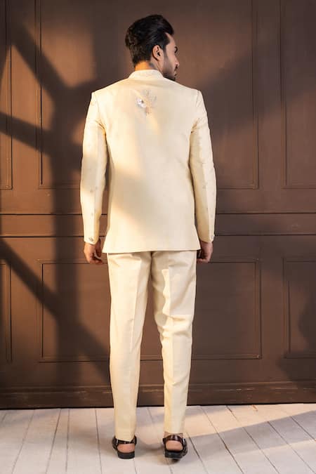 Smriti By Anju Agarwal Embroidered Bandhgala & Pant Set 