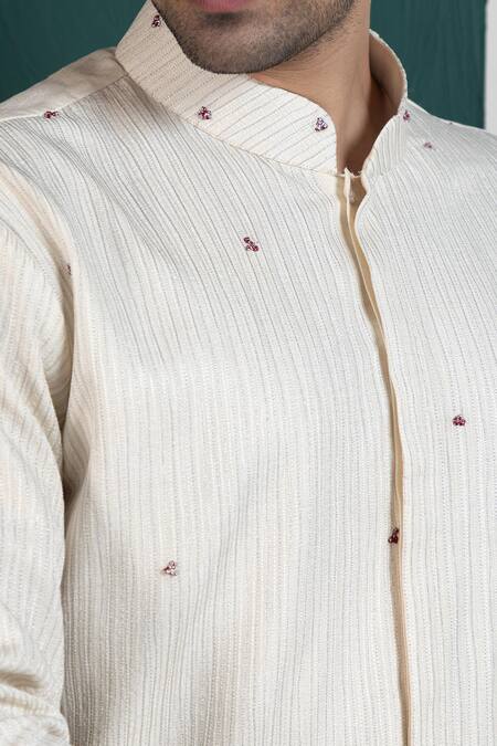 Smriti By Anju Agarwal White Nylon, Satin, Bamboo, Silk, Cotton Sequins, Embroidery Nehru Jacket Set Online at Aza Fashions Smriti By Anju Agarwal_White Nylon, Satin, Bamboo, Silk, Cotton Sequins, Embroidery Nehru Jacket Set _Online_at_Aza_Fashions