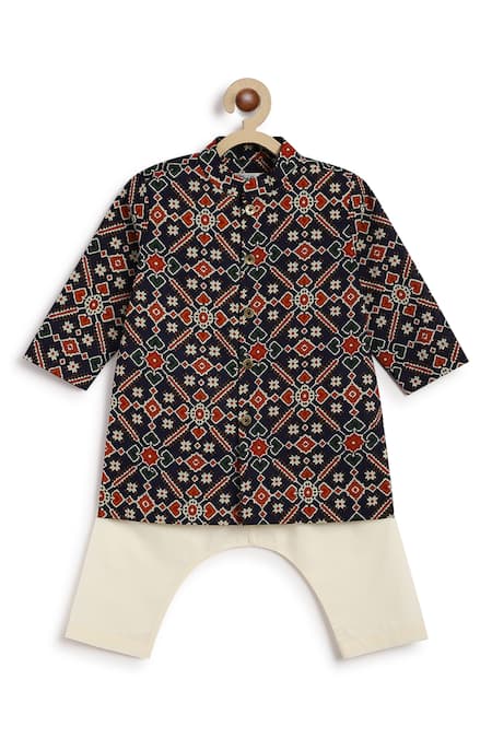 Tiber Taber Patola Print Kurta Set 