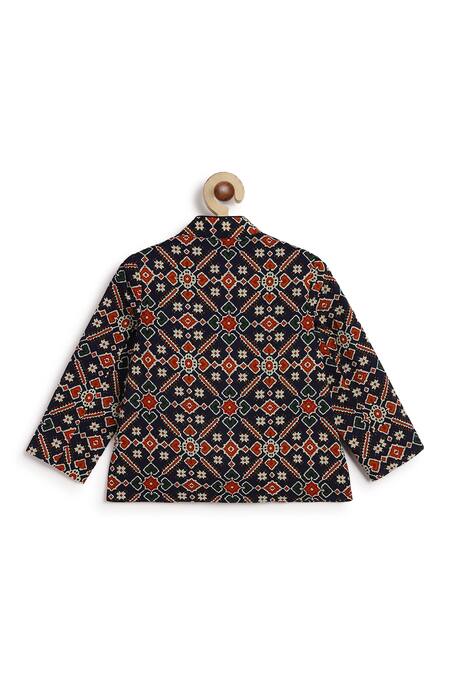 Buy_Tiber Taber_Black Cotton Designer Printed Kurta Set 